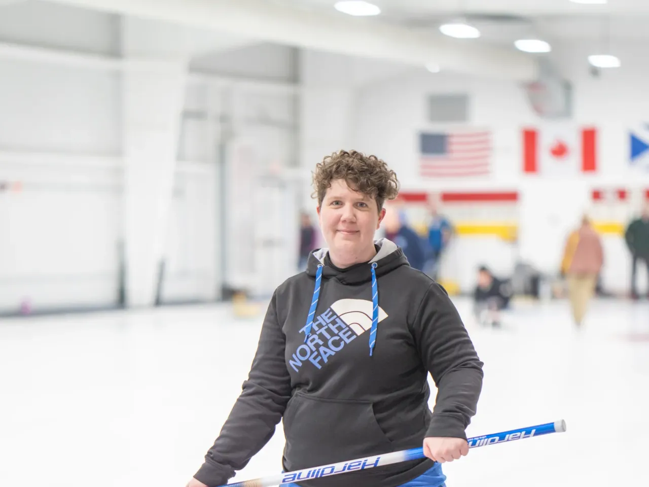 Elizabeth Tigner, 30, has been curling for four years.