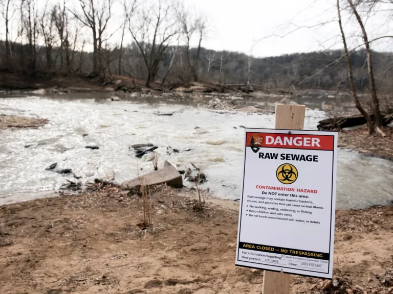 Class-action lawsuit filed after the Potomac sewage spill