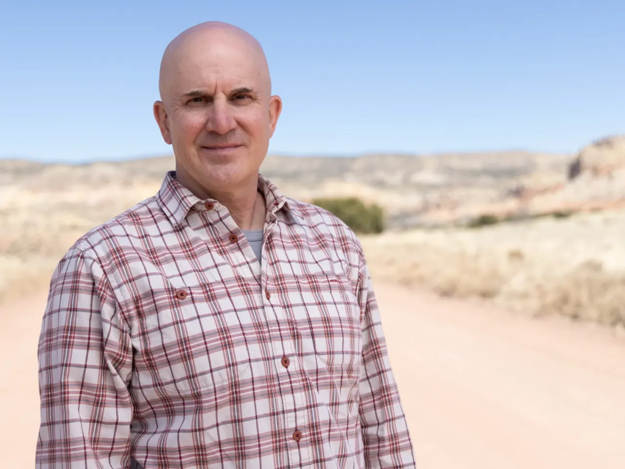 Reframing Georgia O'Keeffe's legacy and protecting the land she loved 3 Ghost Ranch CEO David Evans photographed at Ghost Ranch near Abiquiú, N.M., on March 11.