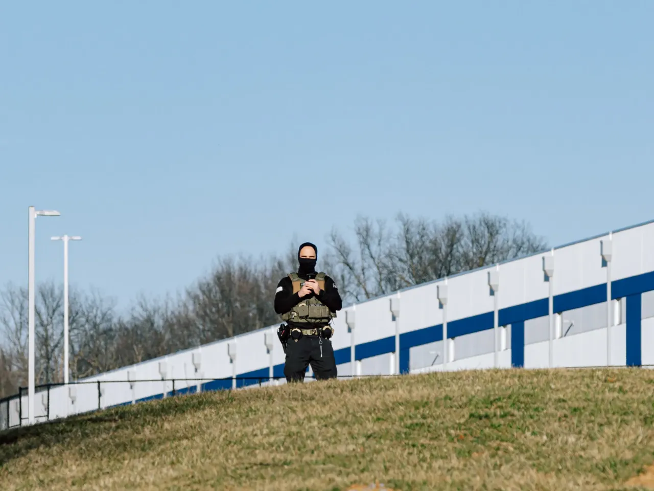 Mapping ICE's expanding footprint, and the communities fighting back 1 An Immigration and Customs Enforcement worker stands outside a warehouse in Williamsport, Md., that's being converted into an immigration detention center with plans to hold 1,500 people, on March 9.