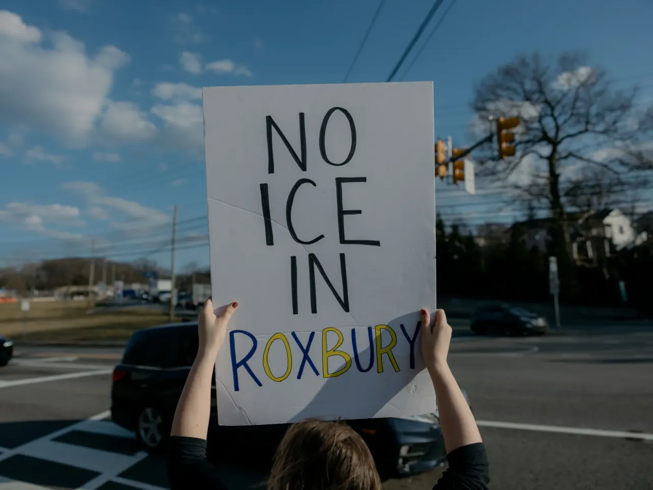 Mapping ICE's expanding footprint, and the communities fighting back 3 Protesters gather with signs condemning Immigration and Customs Enforcement's purchase of a warehouse in Roxbury, N.J., for use as an immigrant processing facility, on March 10.