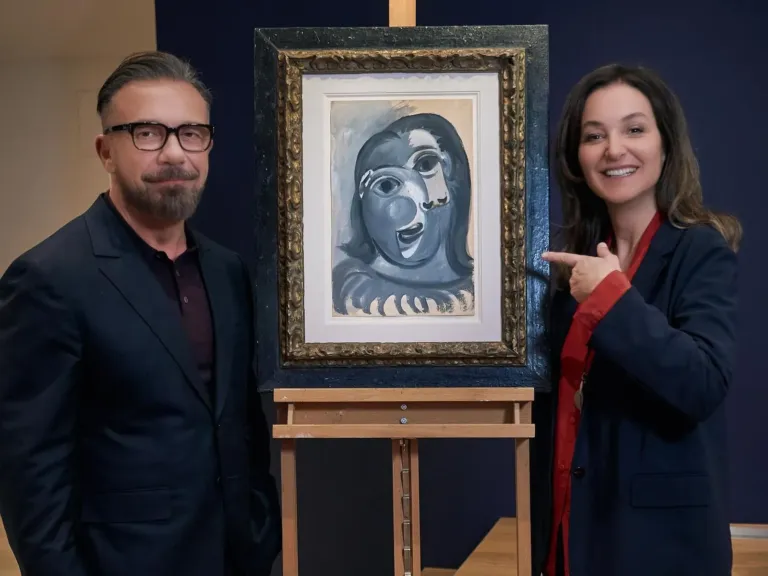 A Pablo Picasso painting is offered for 100 euros in charity raffle