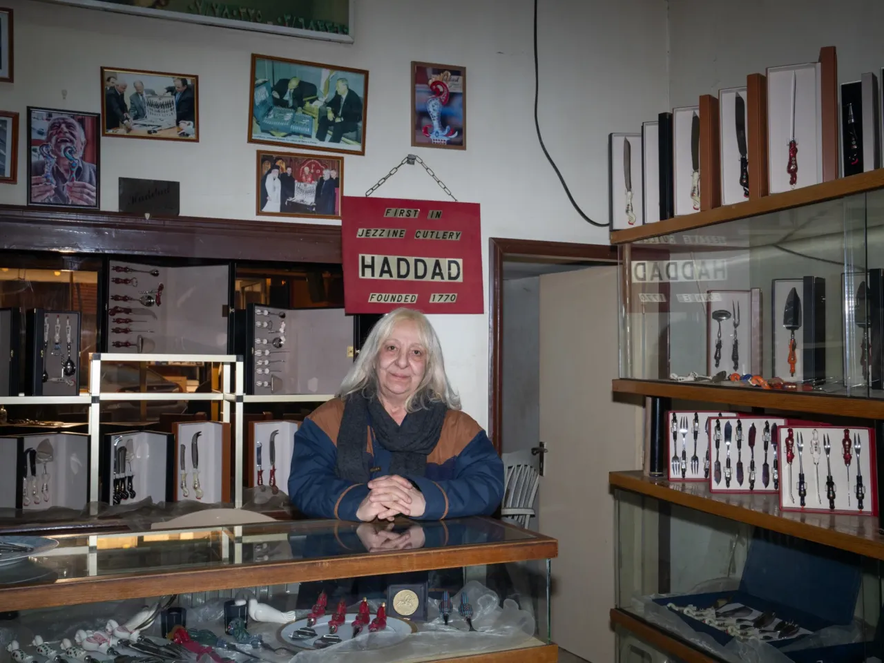 After Israel's invasion, many in southern Lebanon worry they'll never go home 4 Grace Rizk, 65, works at a shop selling locally made cutlery in downtown Jezzine. After living here for 15 years she says the war will never make her leave.