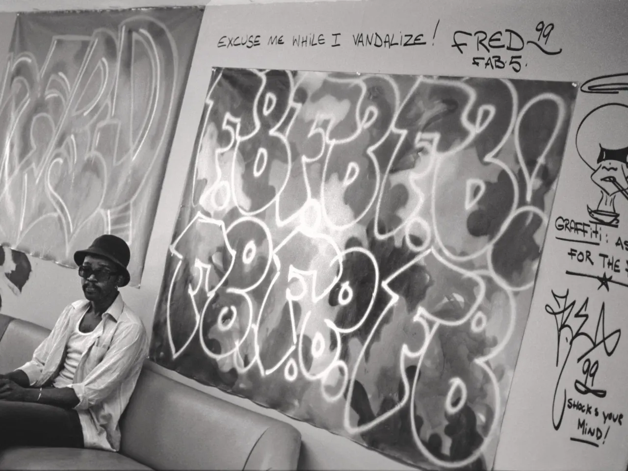 "As I began to get this idea of us being visual artists, I wanted to create the narrative of who we were, in a sense, to give that positive spin," Fab 5 Freddy says.