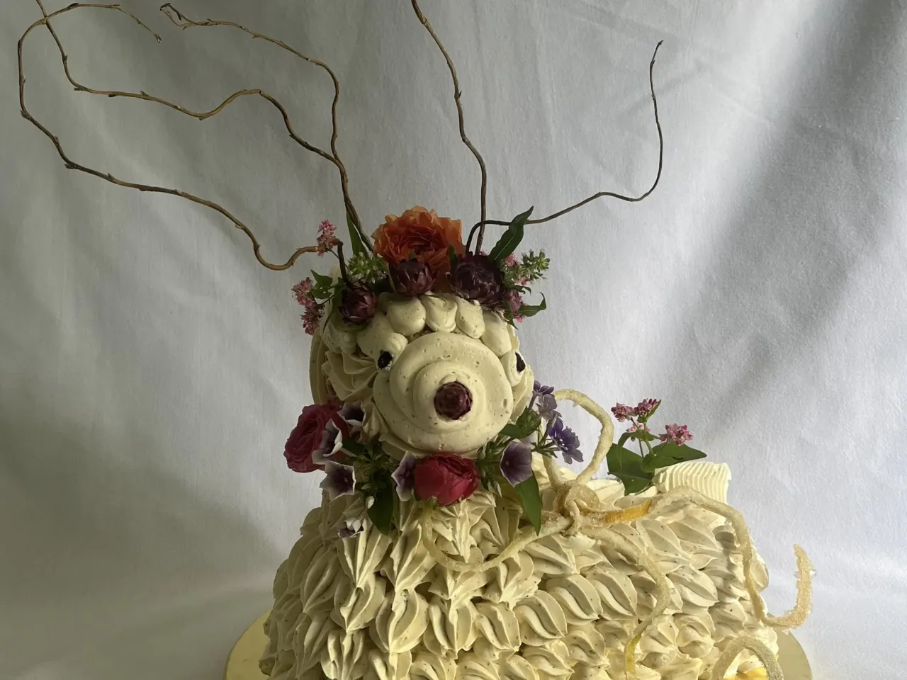 Buttercream wool and jelly bean eyes: The art of the Easter lamb cake 2 Bronwen Wyatt makes lamb cakes even without a specialized pan.