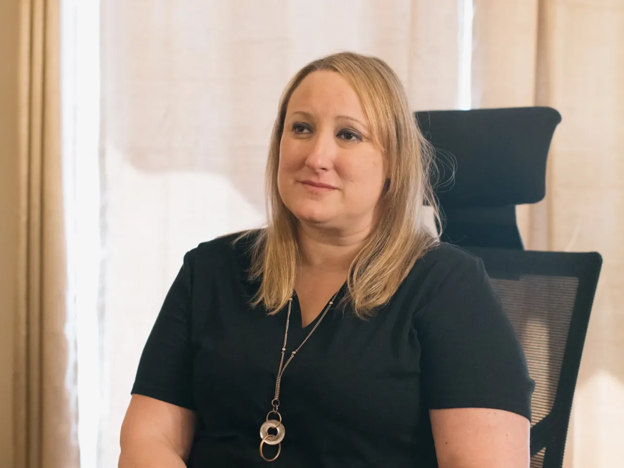 These blind students say their college blocked their education. A new rule could help 1 Lacy often goes to her friend Harold Rogers' home to troubleshoot problems with accessing their graduate program online.