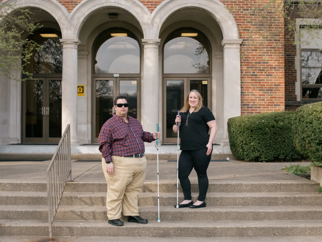 Harold Rogers and Miranda Lacy met at West Virginia State University—they both still consider this campus home. They went on to graduate school at West Virginia University, where they say they've faced huge challenges as blind students.