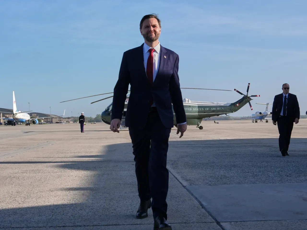 No Deal: U.S.-Iran peace talks in Islamabad fall through 1 Vice President JD Vance walks to speak with the Press before boarding Air Force Two, Friday, April 10, 2026, at Joint Base Andrews, Md., for expected departure to Pakistan, for talks on Iran.
