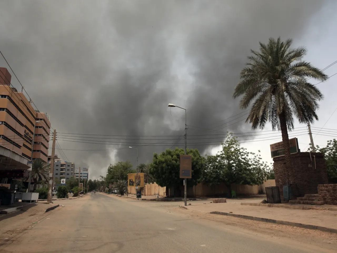 'Humiliated, broken, powerless': Sudan enters fourth year of war 1 Smoke is seen rising from a neighborhood in Khartoum, Sudan, Saturday, April 15, 2023.