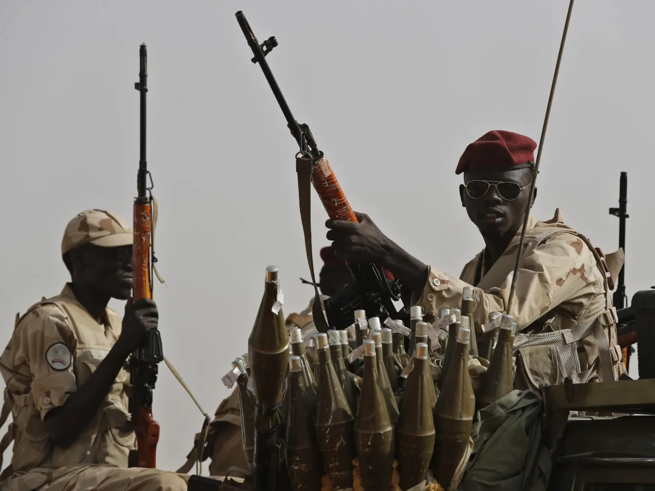 'Humiliated, broken, powerless': Sudan enters fourth year of war 4 Soldiers from the Rapid Support Forces (RSF). The ongoing conflict between the RSF and the Sudanese army has spiraled into the world's largest humanitarian crisis, displacing millions of people and leaving thousands dead.