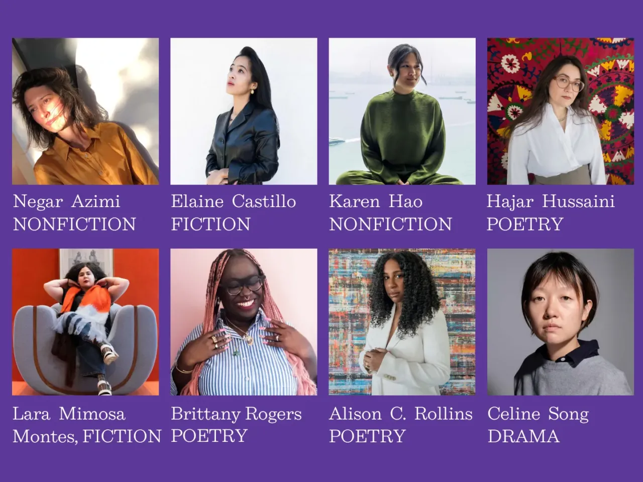 Winners of the 2026 Whiting Awards