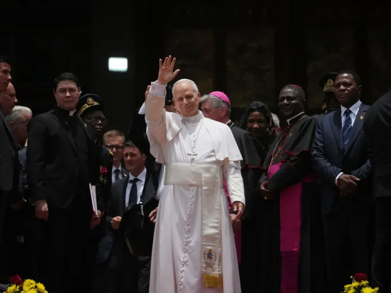 Pope Leo takes aim at  ‘handful of tyrants’ spending billions on war amid tensions with Trump
