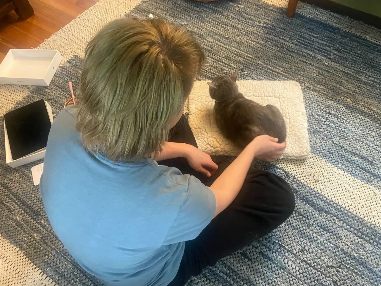 Families left reeling after hospitals in blue states drop transgender care for youth 1 A 14-year-old trans boy nicknamed Bug pets his cat at home in western Massachusetts. He had been about to start taking testosterone at Baystate hospital in Springfield, Mass. when the hospital abruptly stopped prescribing gender-affirming medications.