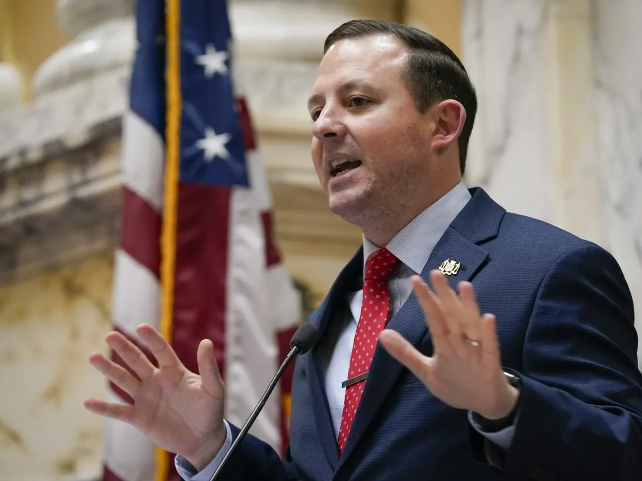 A local judge. A brash 82-year-old senator. State leaders have decided redistricting 4 Maryland Senate President Bill Ferguson addresses the Senate chamber in 2024. He has opposed redistricting in his state even though other Democrats have called for it.