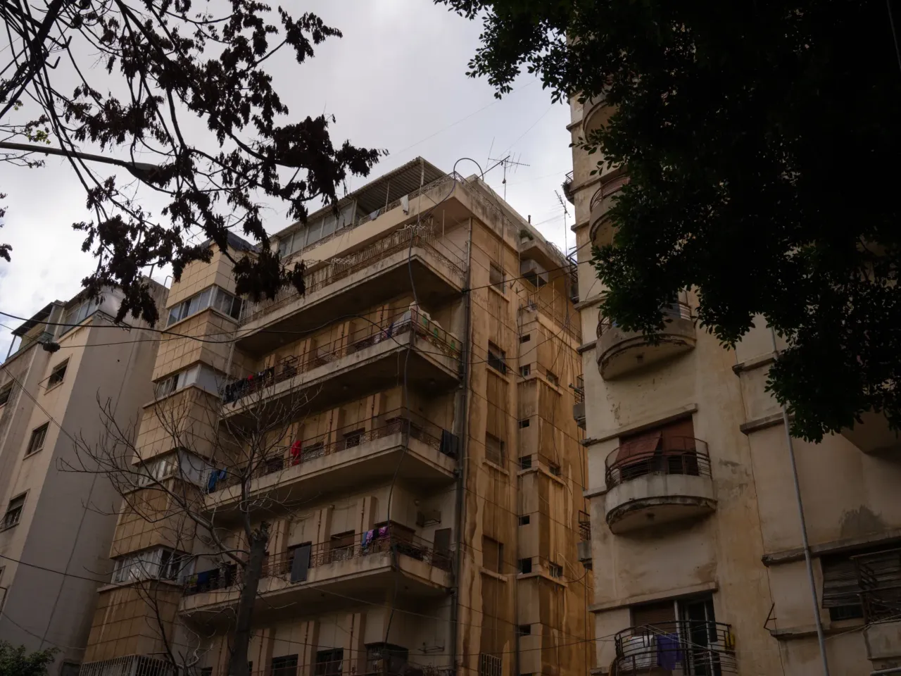 Born in south Lebanon, displaced to Beirut, two grandmothers reflect on Israeli invasions 1 A building in central Beirut where families who have been displaced by Israeli attacks are staying. Over a million people in Lebanon have been displaced since early March, according to the Lebanese government.