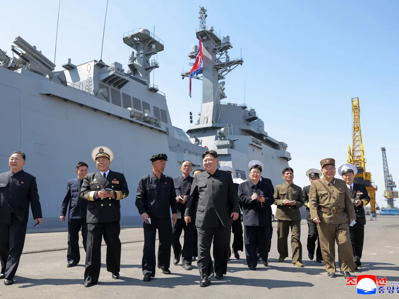 FILE - In this photo provided by the North Korean government, its leader Kim Jong Un, center, visits to observe the test launches of missiles at an undisclosed place in North Korea Sunday, April 12, 2026. Independent journalists were not given access to cover the event depicted in this image distributed by the North Korean government. The content of this image is as provided and cannot be independently verified. Korean language watermark on image as provided by source reads: "KCNA" which is the abbreviation for Korean Central News Agency.