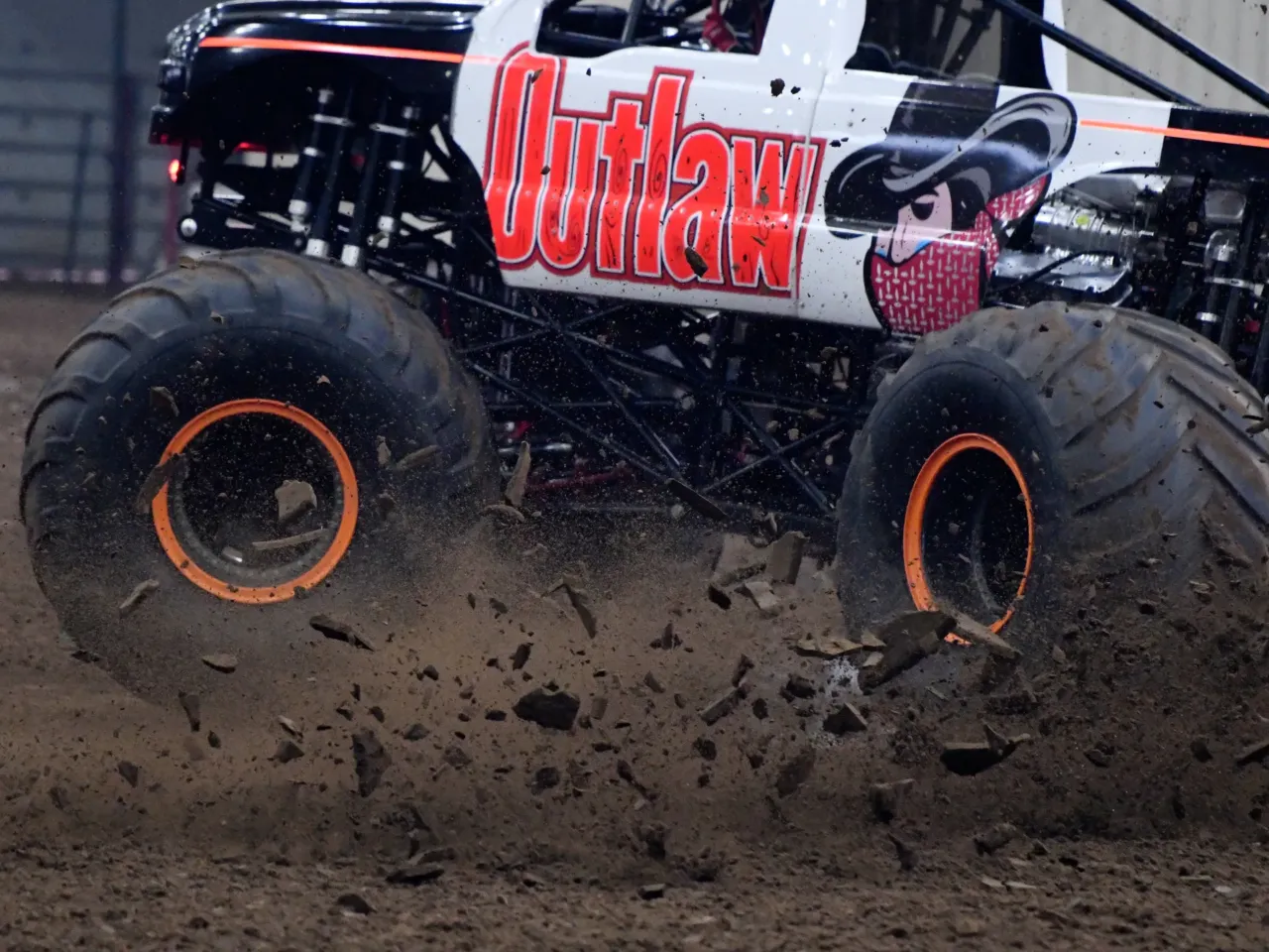 Monster trucks find a big audience with little kids 9 The Outlaw is one of the popular vehicle designs that Monster Truck Wars has trademarked.