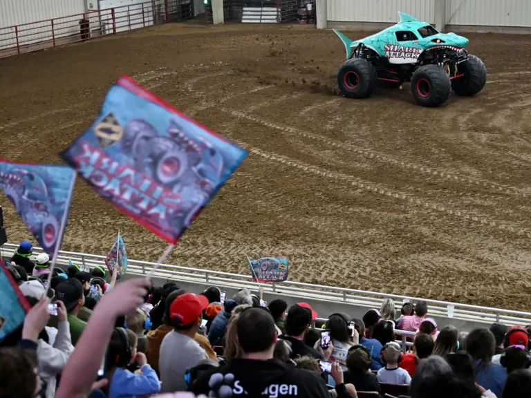 Monster trucks find a big audience with little kids