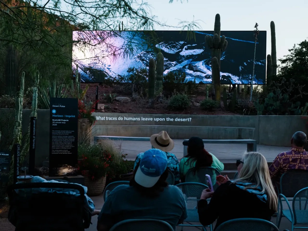 The Sonoran Desert teems with wildlife. These 3D scans could help protect its future 1 Visitors watch Horizon | Imprint from FRAMERATE: Desert Pulse on April 14, 2026 at Desert Botanical Garden in Phoenix, Arizona.