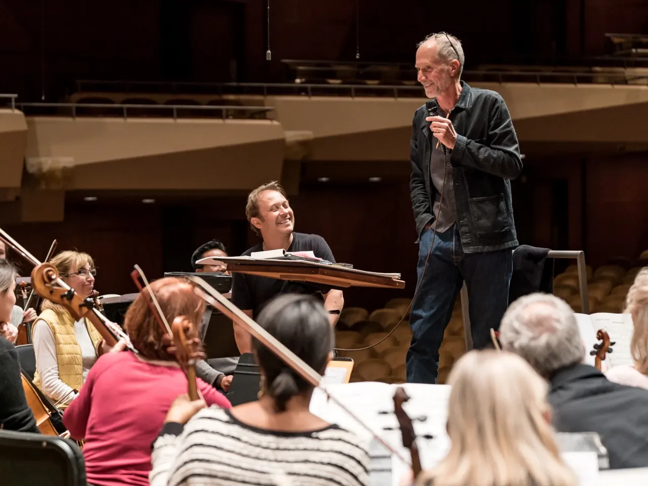The dissenting musical life of John Luther Adams 7 Adams rehearses Become Desert, with the Seattle Symphony and conductor Ludovic Morlot, at Benaroya Hall in Seattle for its 2018 world premiere.