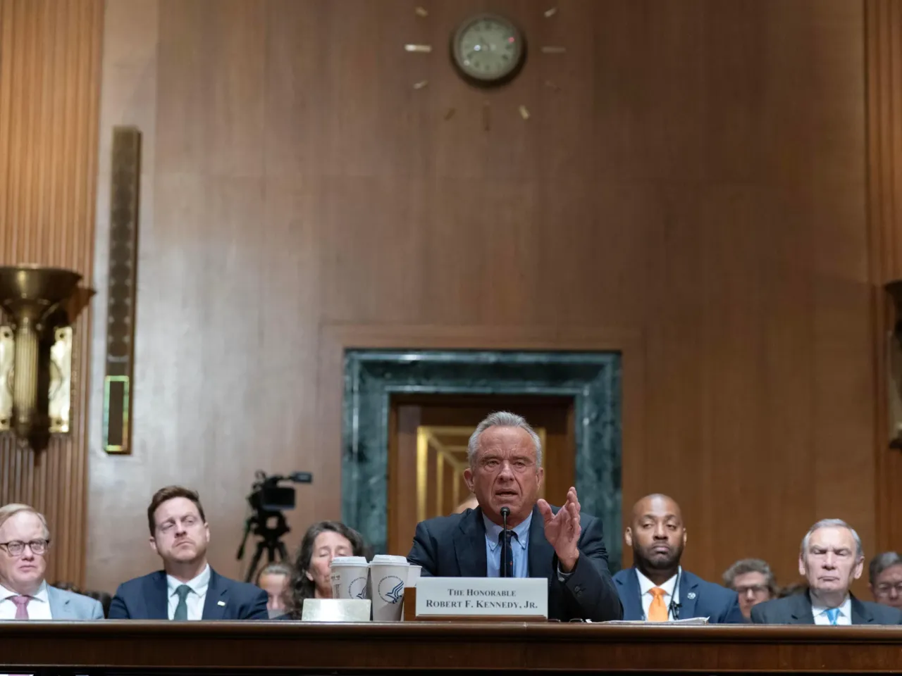 Secretary Kennedy had numerous tense exchanges with Democratic Senators during Wednesday's hearing.