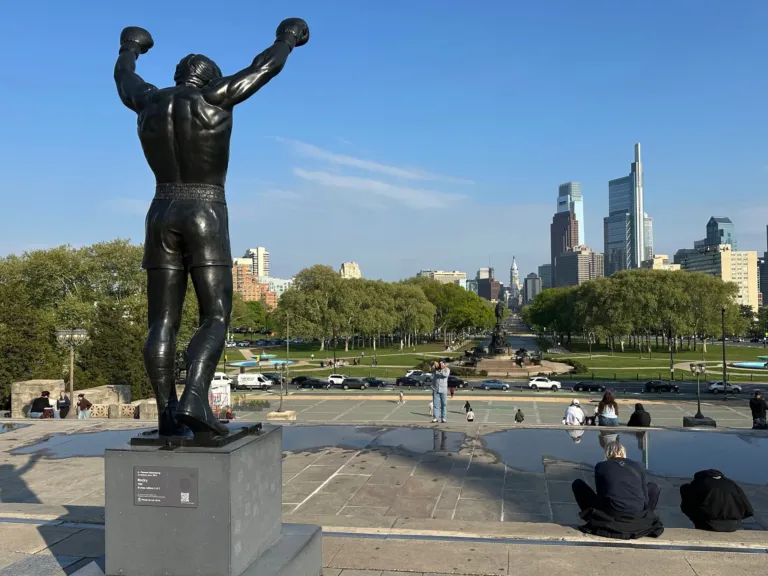 Rocky Balboa statue takes up a new home inside Philly art museum