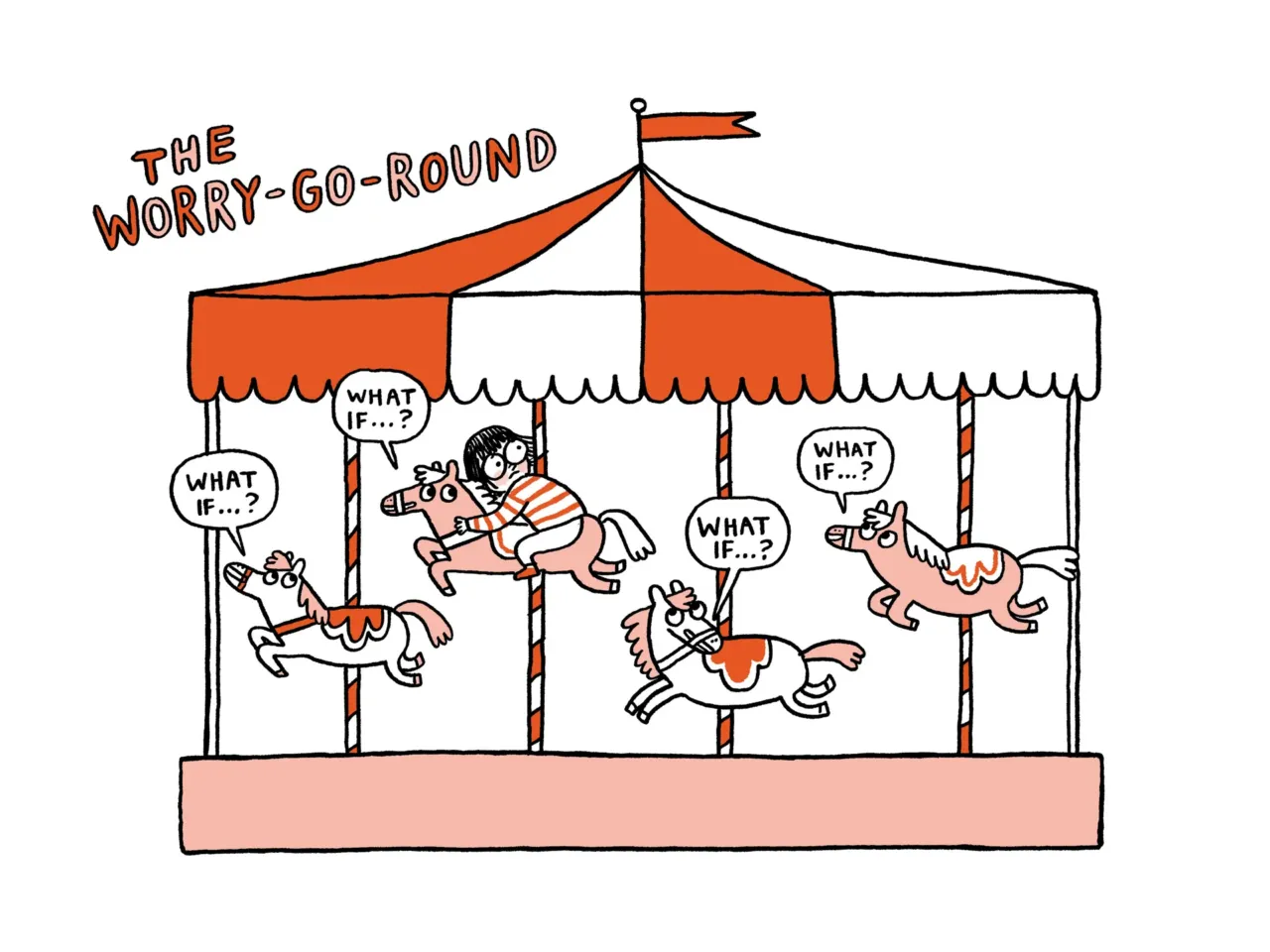 Welcome to 'Anxietyland' theme park, where the rides are no fun 1 An image from Anxietyland.
