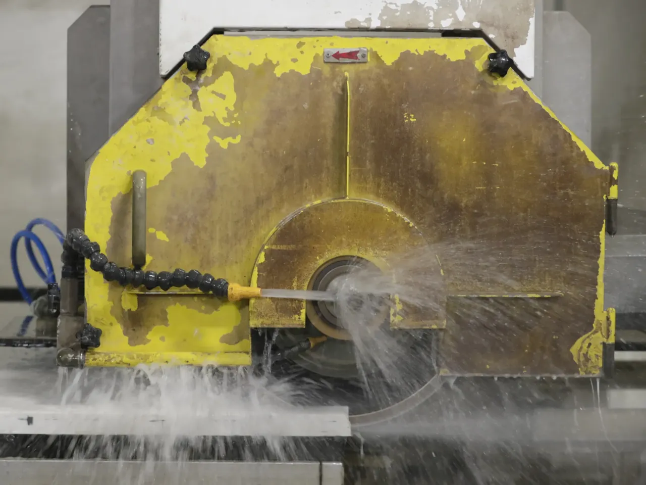 How a CEO and Trump donor is weaponizing tariffs against his rivals 6 A computer operated wet saw cuts though an imported quartz slab in 2019.