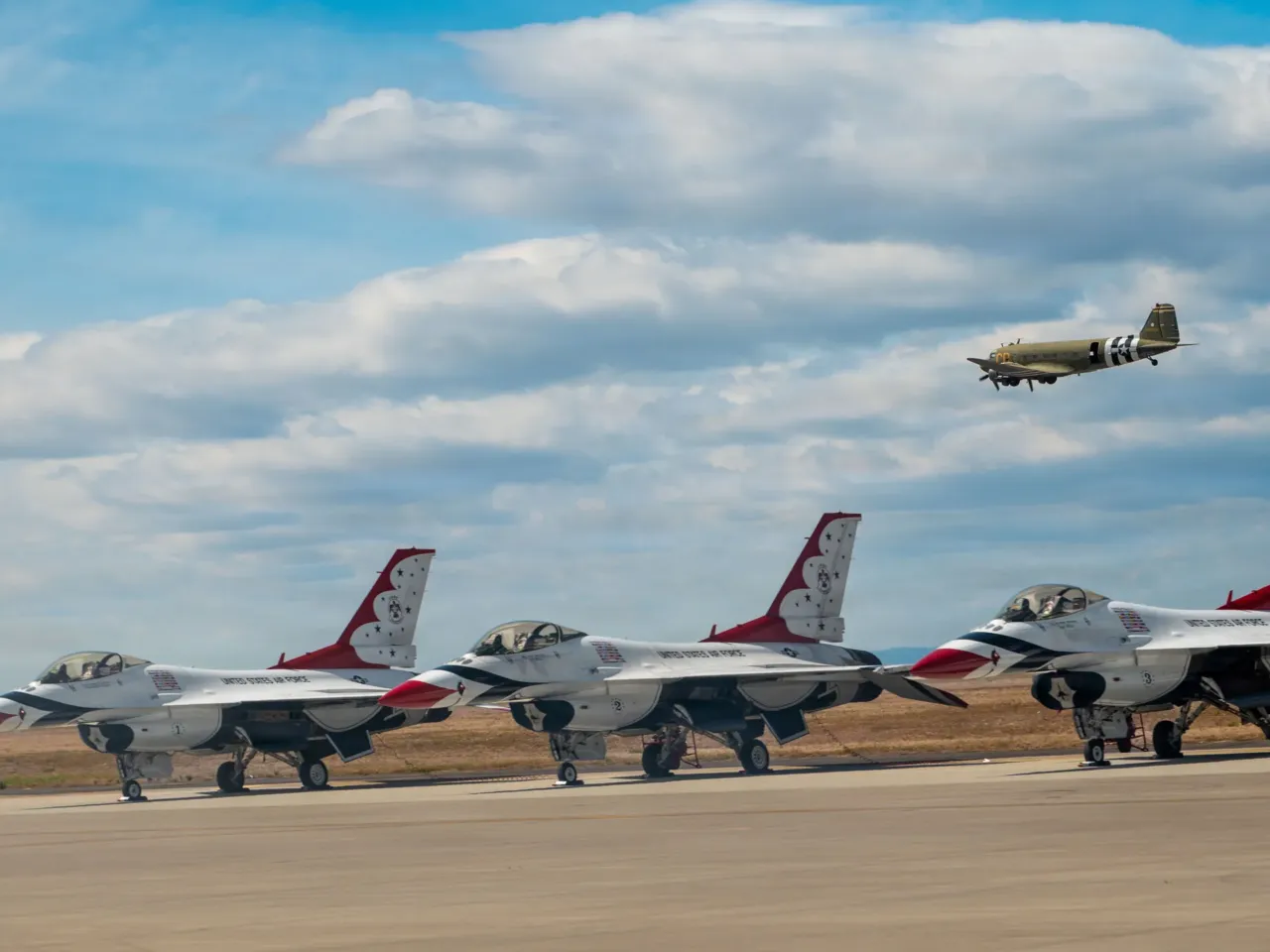 The Mountain Home Air Force Base in Idaho hosted the the Gunfighter Skies Air Show featuring a variety of military aircraft. During the show, two jets collided and crashed into the ground. All of the crew are in "stable condition," according to the base.
