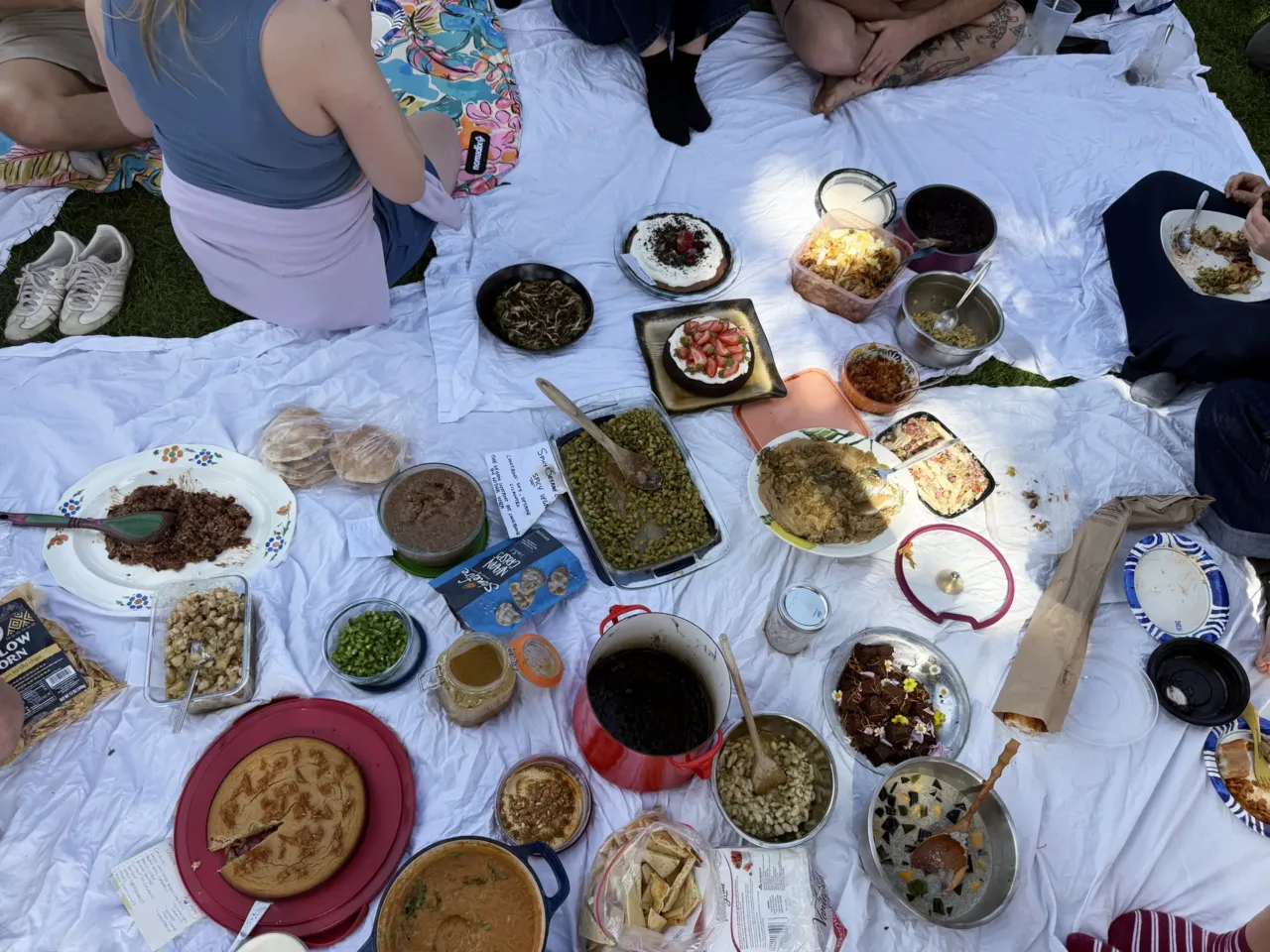 When times are hard, we eat more beans. And it's happening again now 2 Dozens of people brought a variety of dishes to a bean meetup hosted by Madeline Schapiro in Berkeley, California.