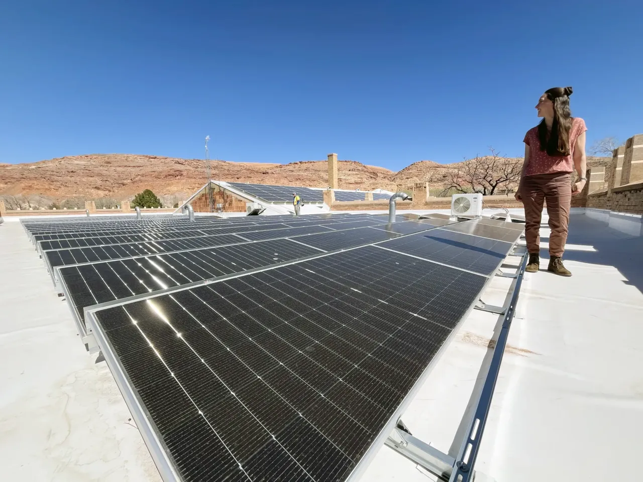 In conservative Utah, some communities are ditching fossil fuel power for clean energy 8 Some communities in the Utah coalition have already taken small steps toward going renewable. Moab recently installed a rooftop solar array on City Hall to power its municipal offices. "Living in a rural place, a remote place, we have an attitude that if we want it, we're going to have to go out and find it," said Alexi Lamm, the town's sustainability director. Now, the collaboration will allow Moab to offer clean power to all of its residents.