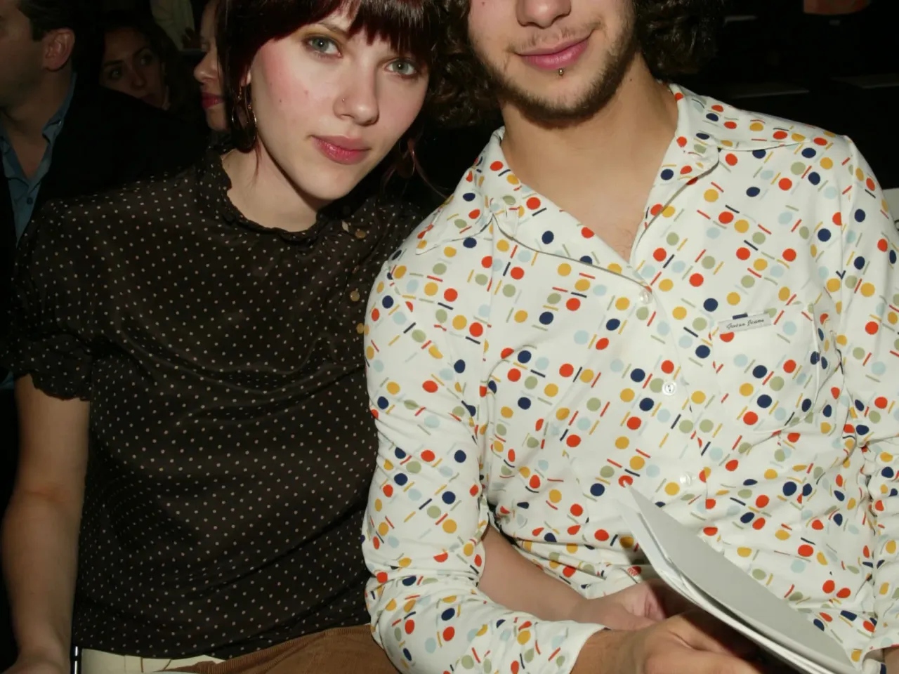 The missing men of the American marriage market 1 Actress Scarlett Johansson with boyfriend Jack Antonoff at the BCBG Spring 2003 fashion show during Mercedes-Benz Fashion Week in New York City. September 19, 2002. Photo by Evan Agostini/ImageDirect