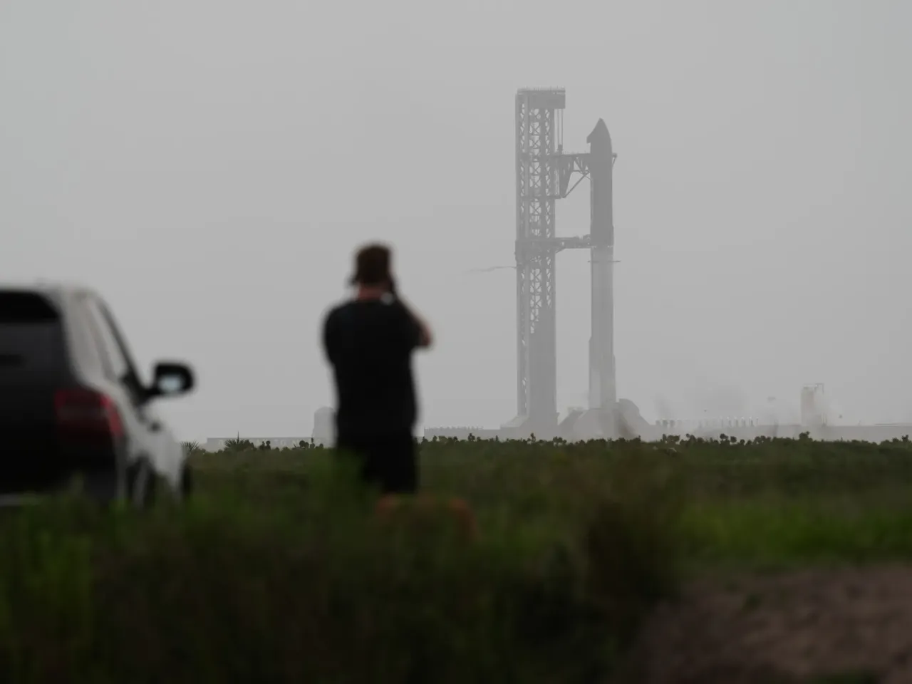 SpaceX's latest version of it's mega rocket Starship goes through testing as it is prepared for a test flight from Starbase, Texas, Wednesday, May 20, 2026.
