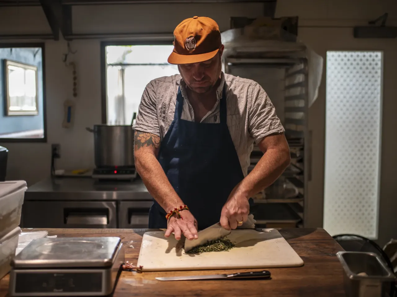 Diners are staying home, so this restaurant lets patrons pay what they want 3 Tedesco chops rosemary in the kitchen. He hopes the pay-what-you-will promotion can be a way to meet the current affordability and social challenges facing Americans.