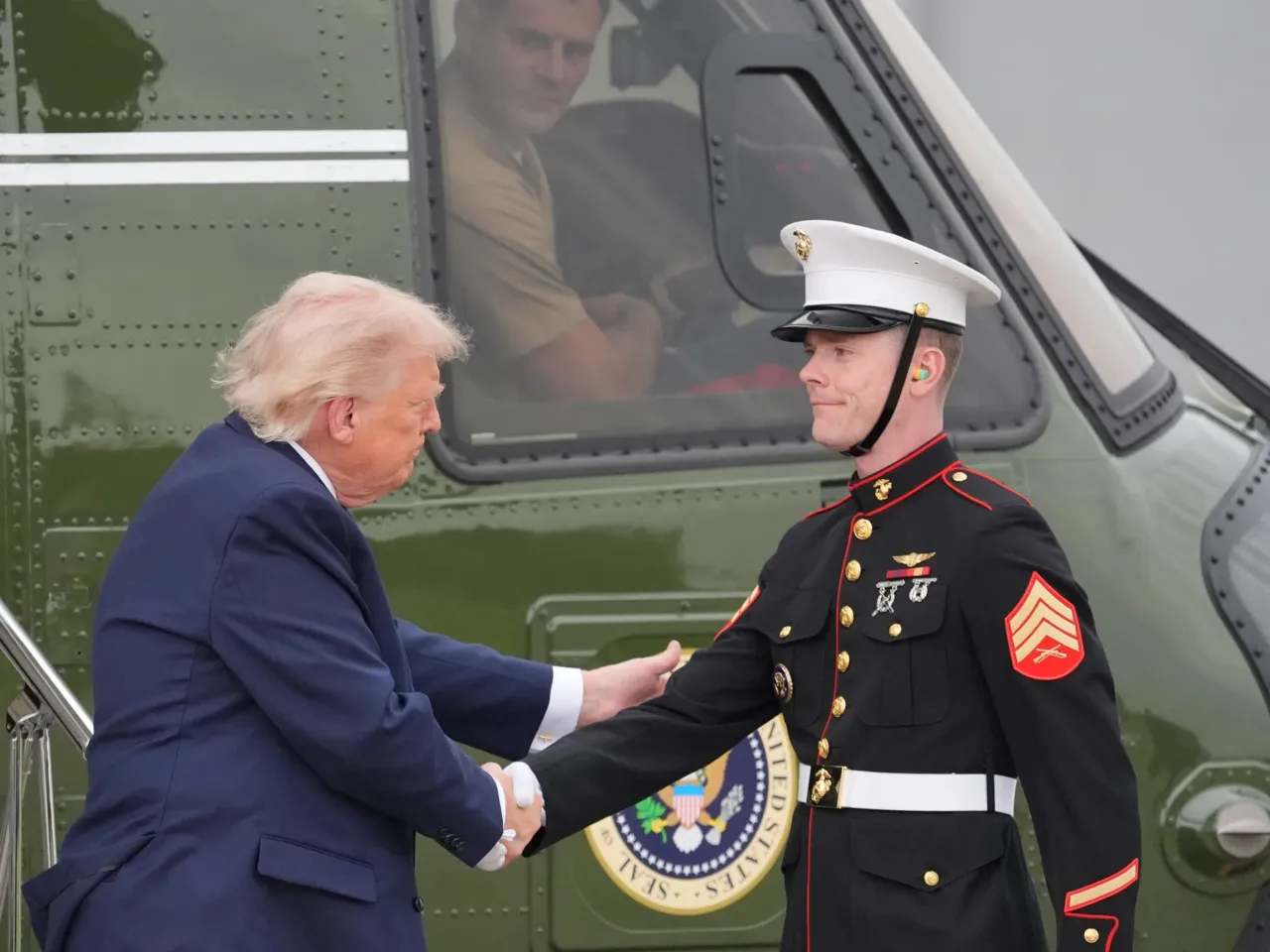 Trump to get 'routine annual' medical exam 7 months after last visit to Walter Reed 2 President Donald Trump shakes hands with a member of the U.S. Marine Corps as he arrives on Marine One to board Air Force One at Morristown Airport, Friday, May 22, 2026, in Morristown, N.J.