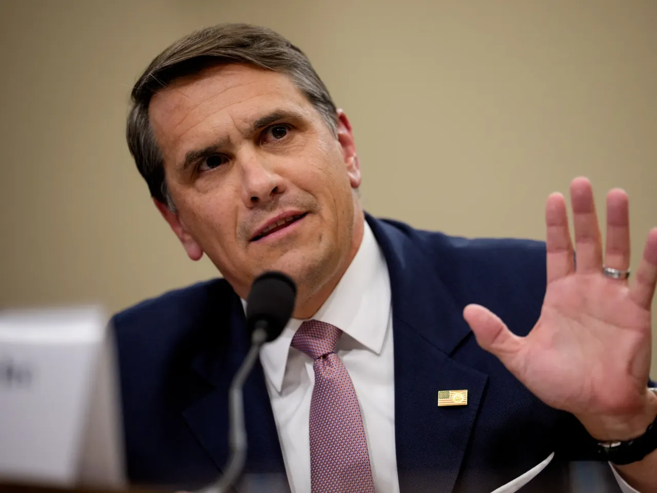 Acting U.S. Attorney General Todd Blanche testifies during a House committee hearing on June 2 in Washington, D.C.