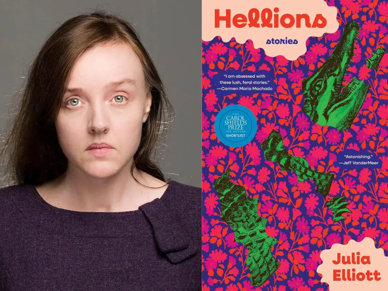 Author Julia Elliott won for her short story collection Hellions.