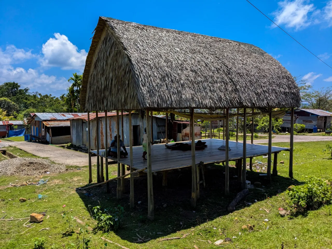 It's one of the world's most isolated islands. Here come the bulldozers 4 Before the 2004 tsunami destroyed their villages, the indigenous Nicobarese lived in thatched-roof shelters like these, which have been erected in a relief camp near the coast.