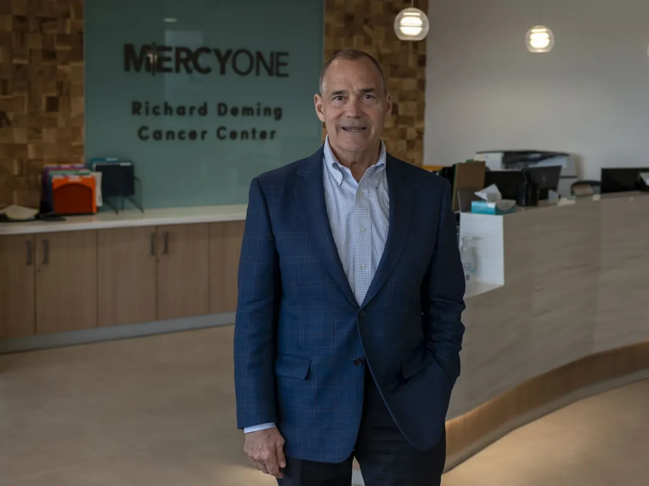 Dr. Richard Deming is the medical director of the MercyOne Richard Deming Cancer Center in Des Moines, Iowa. The center has recently added services like yoga and counseling to help cancer patients and survivors deal with mental health issues.