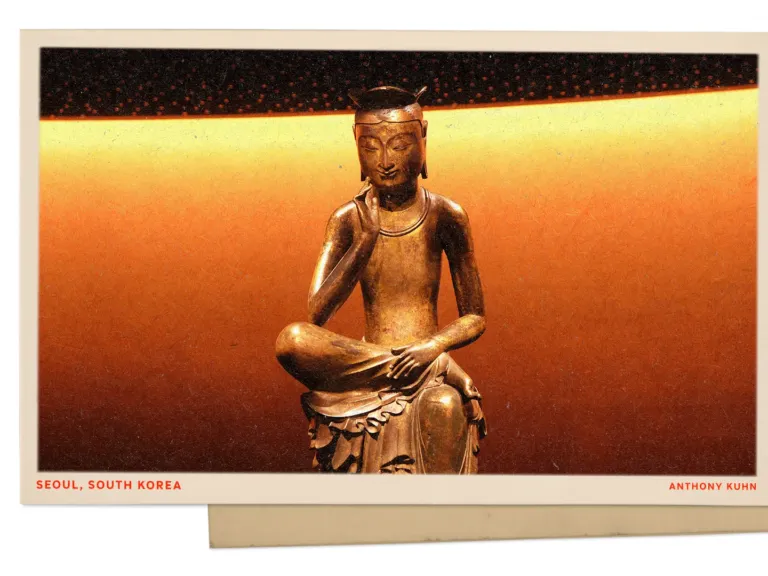Greetings from a Seoul museum, where Buddhist masterpieces offer calm away from city bustle