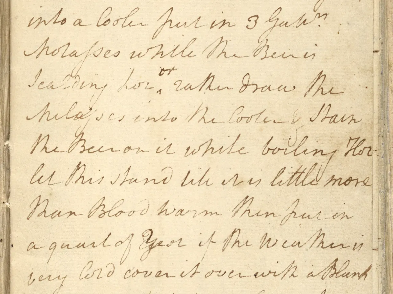 Can you taste history? We try George Washington's original beer 1 Washington's recipe for small beer, scrawled in a notebook in 1757.