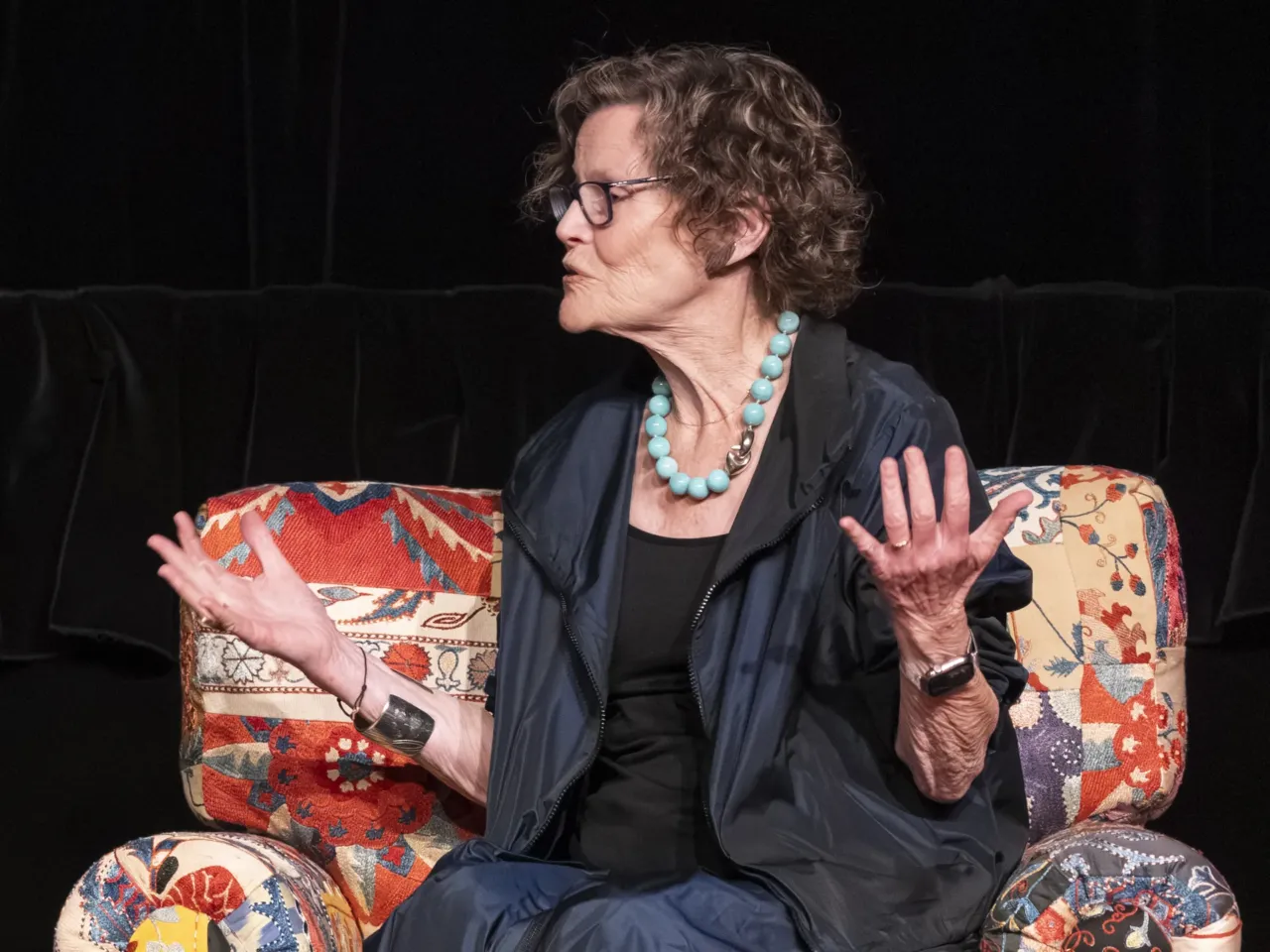 Scott Simon talks with author Judy Blume at the Santa Fe International Literary Festival in May.