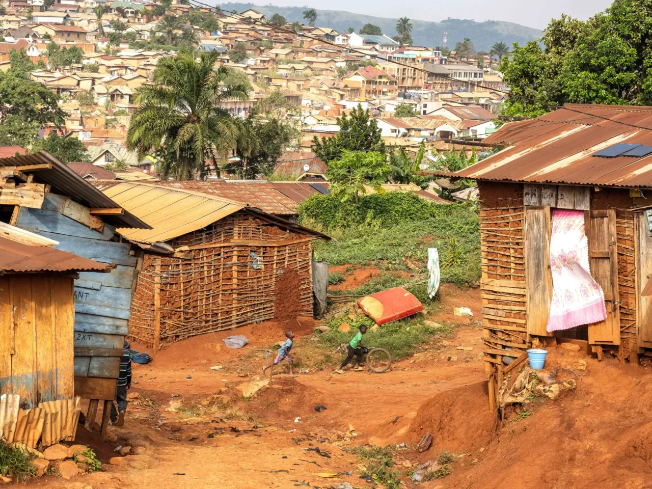 Inside the gold-mining town where the Ebola outbreak likely started 5 A view of the Shuni neighborhood in Mongbwalu. The neighborhood is one of the epicenters of the Ebola outbreak in eastern Congo. Death tolls here are among the town's highest.