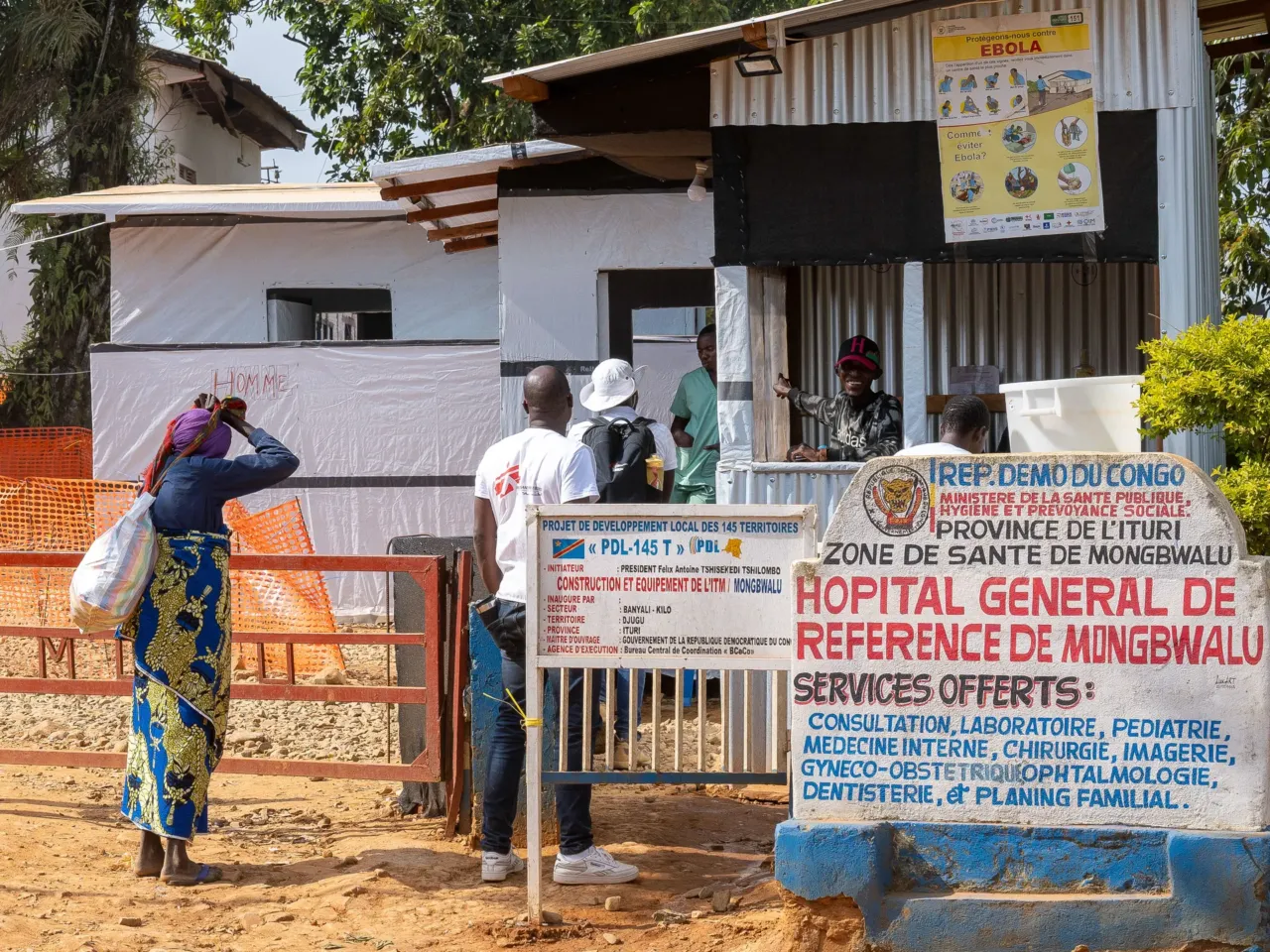 Inside the gold-mining town where the Ebola outbreak likely started 8 The Mongbwalu General Referral Hospital is a key site in efforts to contain the Ebola outbreak in eastern Congo.