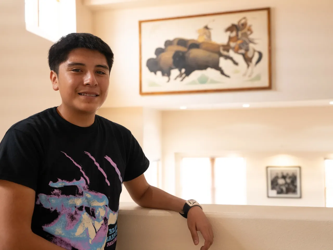 Once designed to strip Native students of culture, this school now safeguards it 2 Kyle Shutiva is a student at SFIS.