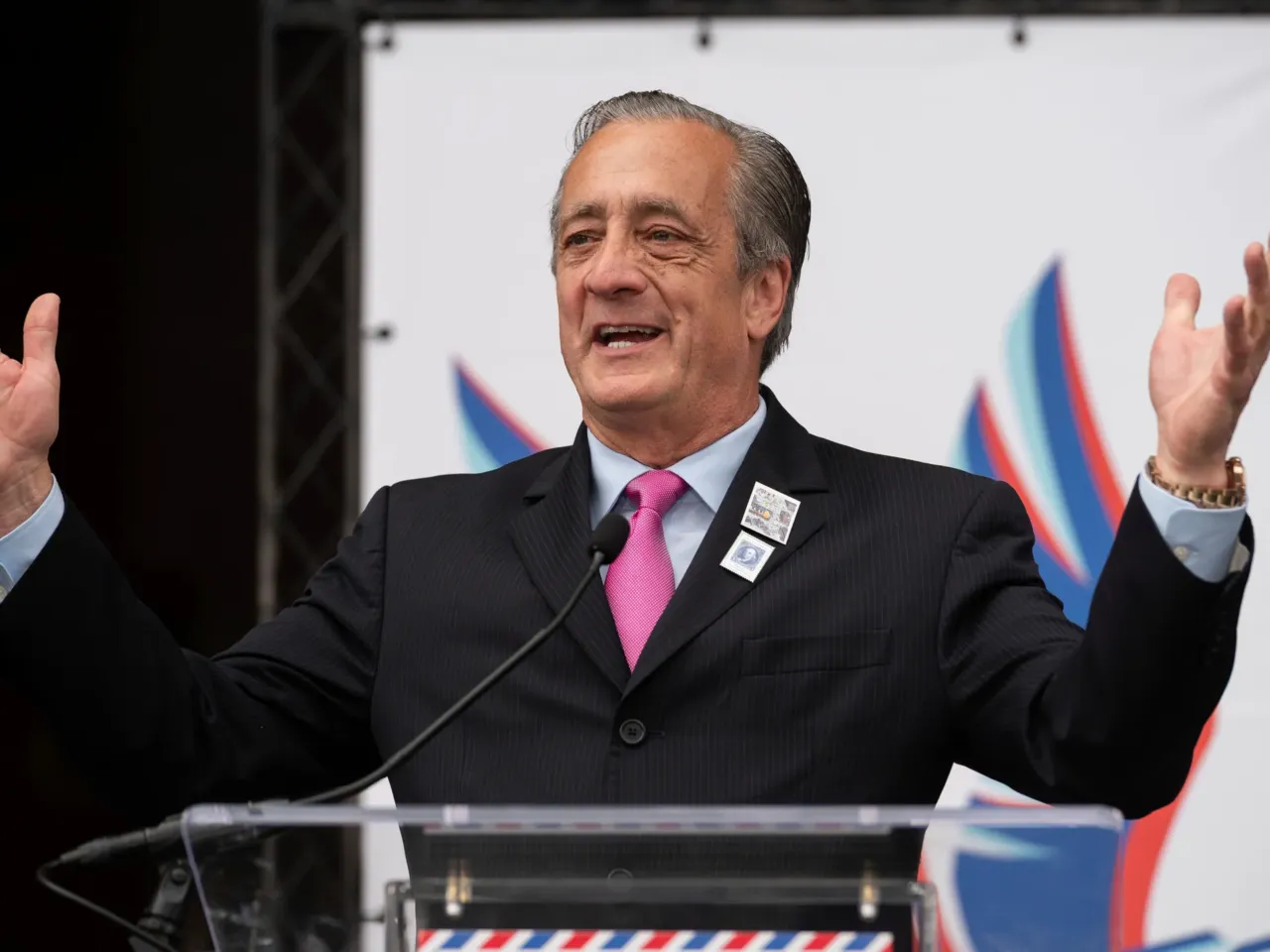 Postmaster General David Steiner speaks at a 2025 event in Washington, D.C., marking the 250th anniversary of the Postal Service's founding.