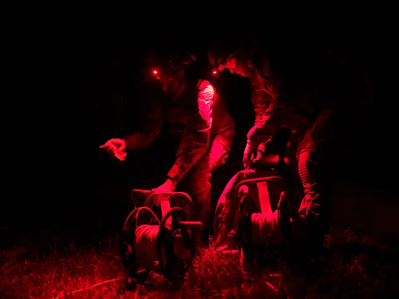 Inside a secretive Ukrainian team launching deep drone strikes at Russia 8 A crew from the First Center of Unmanned Systems revs up a motorcycle engine that helps power the drone launch. They say they cannot disclose where these long-range drones are heading, only that they are targeting Russia and Russian-occupied territory.
