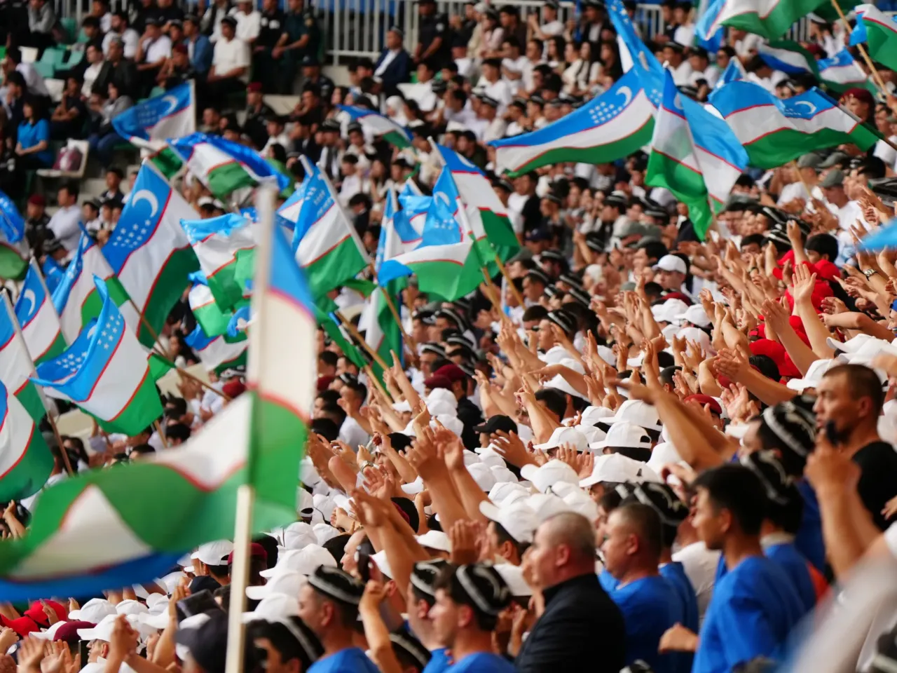 Uzbekistan makes its World Cup debut, a first for Central Asia 5 Fans of the Uzbekistan men's national soccer team, the White Wolves, gather for a sendoff celebration in May in Tashkent's Milliy Stadium ahead of the country's first ever World Cup appearance.
