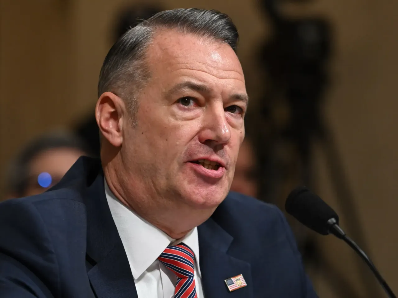He sent a harsh email to ICE's top official. 5 months later, federal agents tracked him down 2 Todd Lyons, then-acting director of US Immigration and Customs Enforcement, testifies during a House Committee on Homeland Security hearing on Feb. 10.
