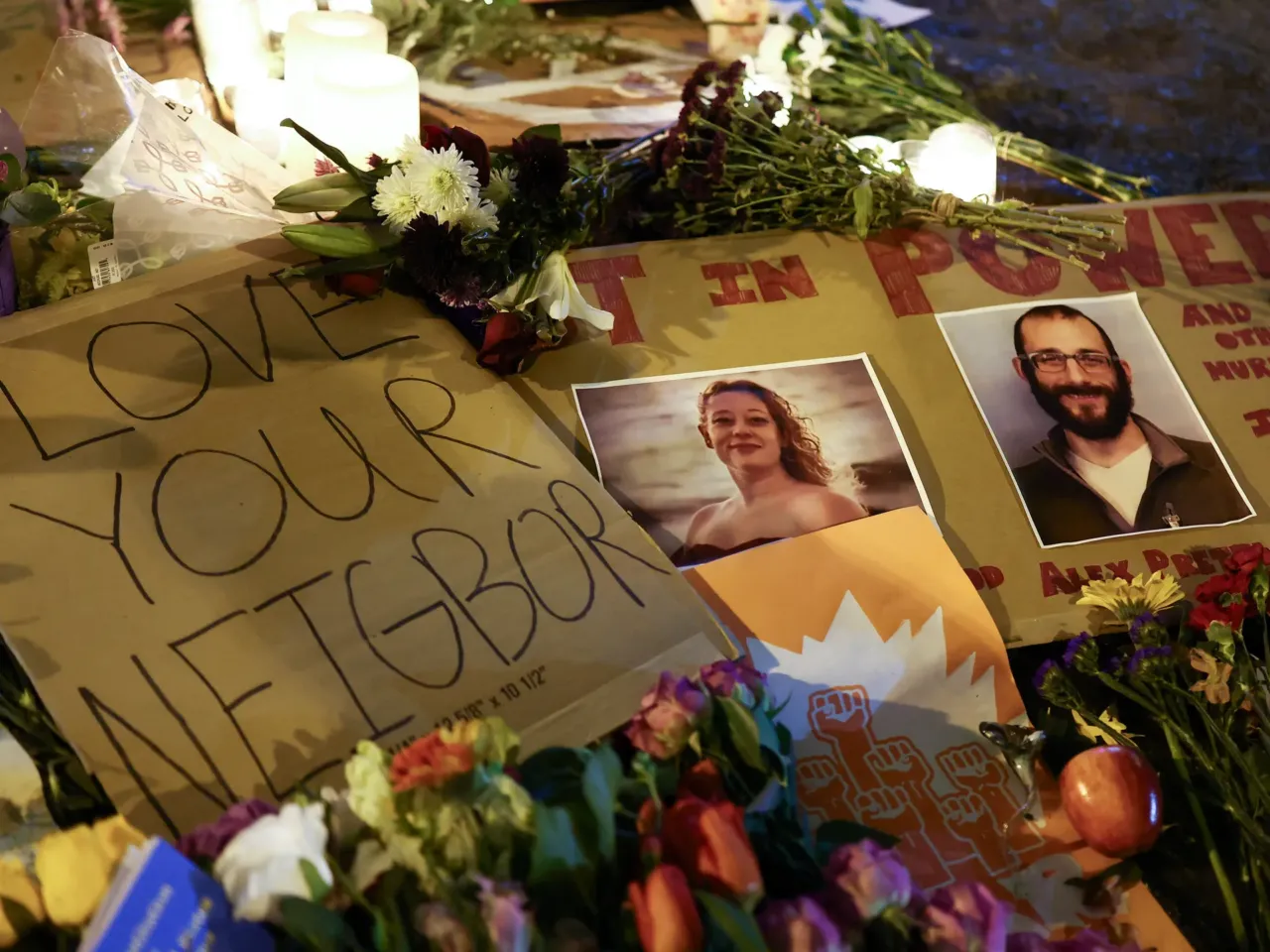 He sent a harsh email to ICE's top official. 5 months later, federal agents tracked him down 3 Photos of Renée Macklin Good and Alex Pretti are seen among flowers and messages at the makeshift memorial for Pretti, set up in the area where he was shot and killed by federal immigration agents, in Minneapolis.